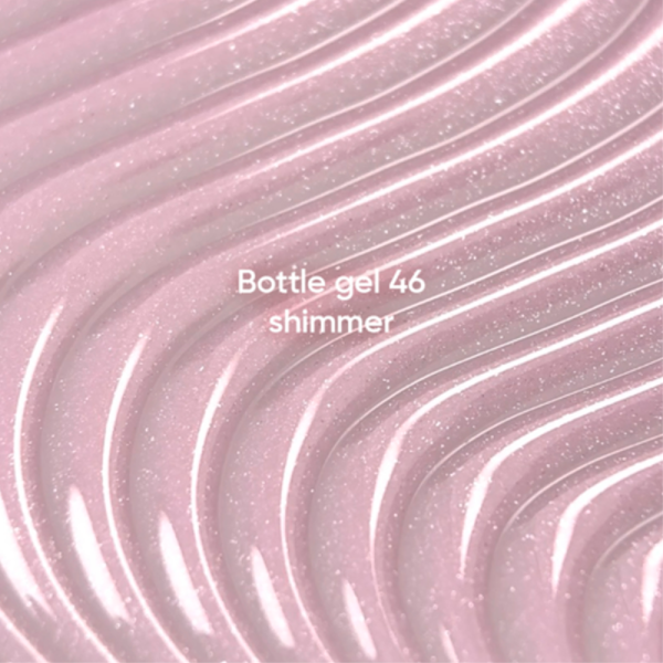 NAILSOFTHEDAY Bottle Gel №46 Shimmer - сверхпрочный гель, молочно-розовый с шиммером, 10 мл