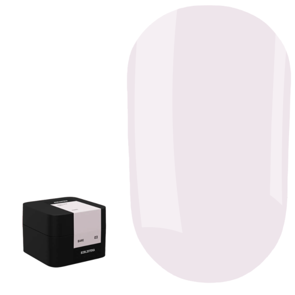 Гель для нарощування Biblioteka Builder Gel №03 Bare, натуральний, 15 мл