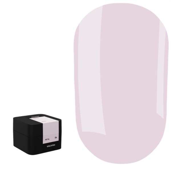 Гель для нарощування Biblioteka Builder Gel №04 Petal, ніжно-рожевий, 15 мл