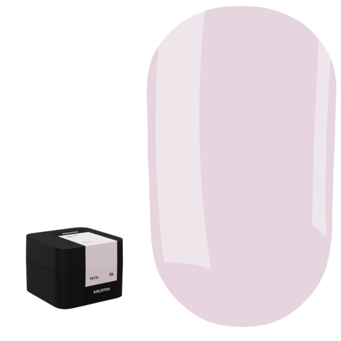 Гель для наращивания Biblioteka Builder Gel №04 Petal, нежно-розовый, 15 мл
