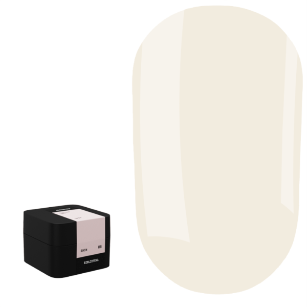 Гель для нарощування Biblioteka Builder Gel №06 Skin, теплий беж, 15 мл