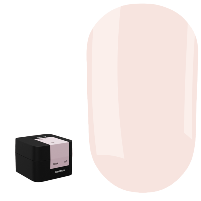 Гель для нарощування Biblioteka Builder Gel №07 Shade, холодний рожево-бежевий, 15 мл