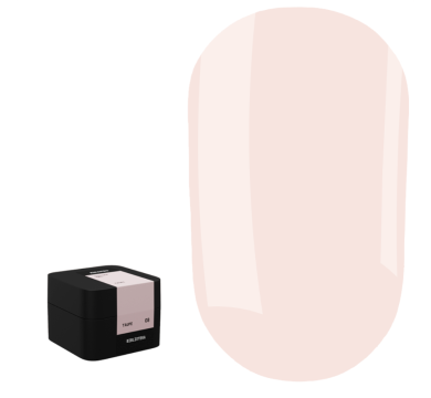 Гель для нарощування Biblioteka Builder Gel №08 Taupe, холодний беж, 15 мл