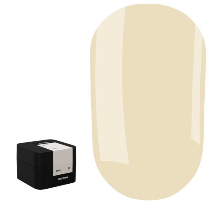 Гель для наращивания Biblioteka Builder Gel №12 Shell, кремовый, 15 мл