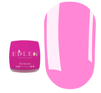 Гель для нарощування Edlen Builder Gel Little Bows №84, яскраво-рожевий, 15 мл
