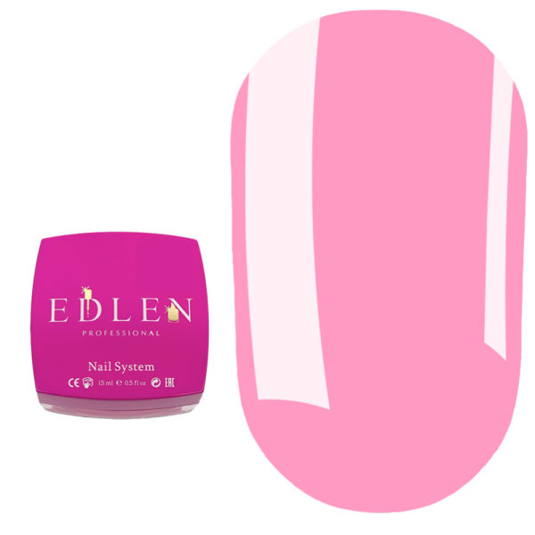 Гель для наращивания Edlen Builder Gel Little Bows №85, розовый, 15 мл