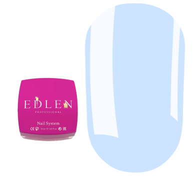 Гель для нарощування Edlen Builder Gel Little Bows №87, блакитний, 15 мл