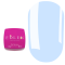 Гель для нарощування Edlen Builder Gel Little Bows №87, блакитний, 15 мл