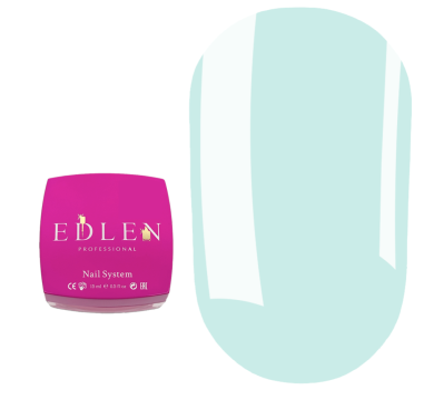 Гель для нарощування Edlen Builder Gel Little Bows №88, м'ятно-бірюзовий, 15 мл