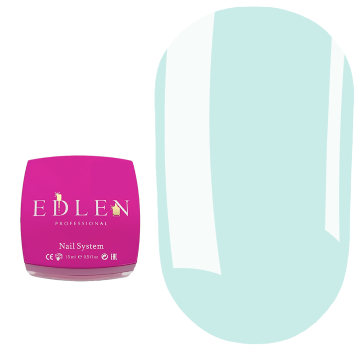 Гель для наращивания Edlen Builder Gel Little Bows №88, мятно-бирюзовый, 15 мл