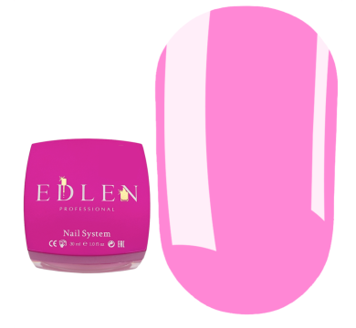Гель для нарощування Edlen Builder Gel Little Bows №84, яскраво-рожевий, 30 мл