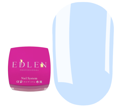 Гель для нарощування Edlen Builder Gel Little Bows №87, блакитний, 30 мл