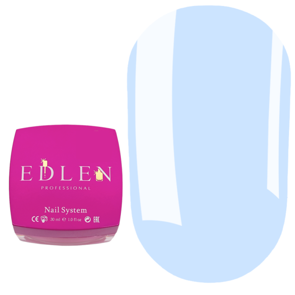 Гель для наращивания Edlen Builder Gel Little Bows №87, голубой, 30 мл