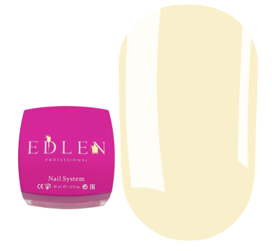 Гель для нарощування Edlen Builder Gel Little Bows №89, пастельно-жовтий, 30 мл