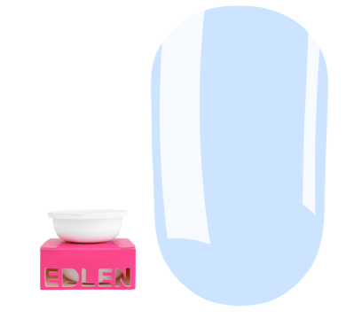 Сменный картридж Edlen Builder Gel Little Bows №87 - гель для наращивания, голубой, 15 мл
