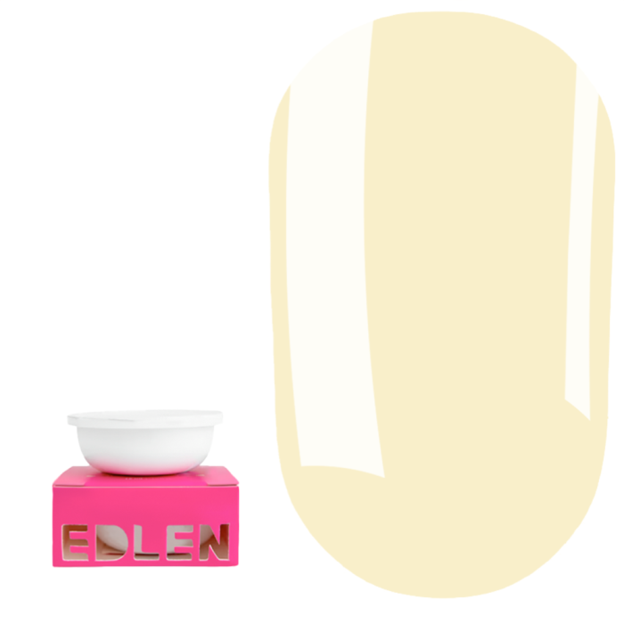 Сменный картридж Edlen Builder Gel Little Bows №89 - гель для наращивания, пастельно-желтый, 15 мл