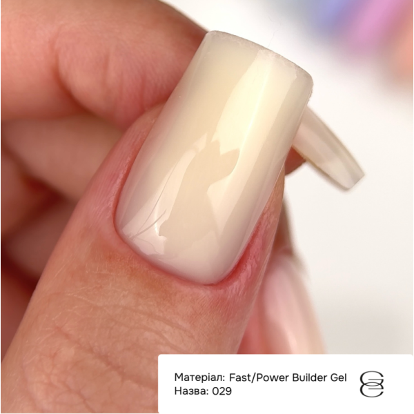 Гель для нарощування GEMELY Power Builder Gel №029, айворі, 15 мл