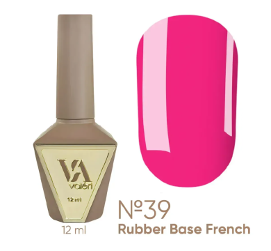 Камуфлирующая база Valeri Rubber Base French New №039, малиновая, 12 мл