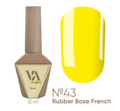 База камуфлирующая Valeri Rubber Base French New №043, ярко-желтая, 12 мл