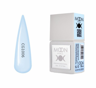 Гель-лак Moon Full Color Gel Polish №CGs1006, блакитний, 9 мл