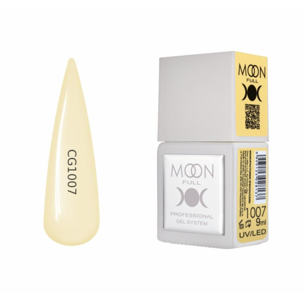 Гель-лак Moon Full Color Gel Polish №CGs1007, жовтий, 9 мл