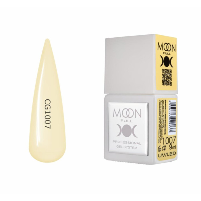 Гель-лак Moon Full Color Gel Polish №CGs1007, желтый,  9 мл