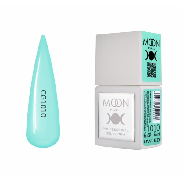 Гель-лак Moon Full Color Gel Polish №CGs1010, мятний, 9 мл
