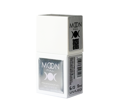 Топ без липкого шару Moon Full Top Coat Nano Crystal, без УФ фільтра, стійкий до подряпин, 9 мл