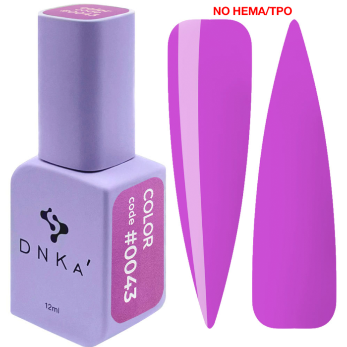 Гель-лак DNKa Gel Polish Color New Formula #0043, бузковий, 12 мл