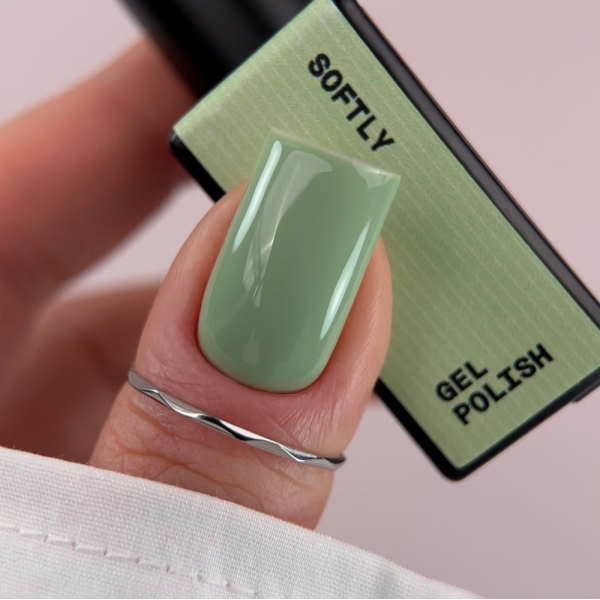 Гель-лак Biblioteka Gel Polish №60 Softly, зелений, 10 мл