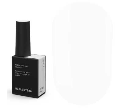 Гель рідкий Biblioteka Bottle Gel №02 White, білий, 10 мл