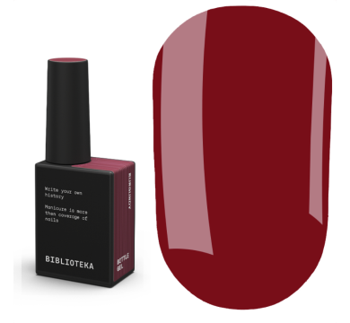 Гель жидкий Biblioteka Bottle Gel №08 Burgundy, бордо, 10 мл