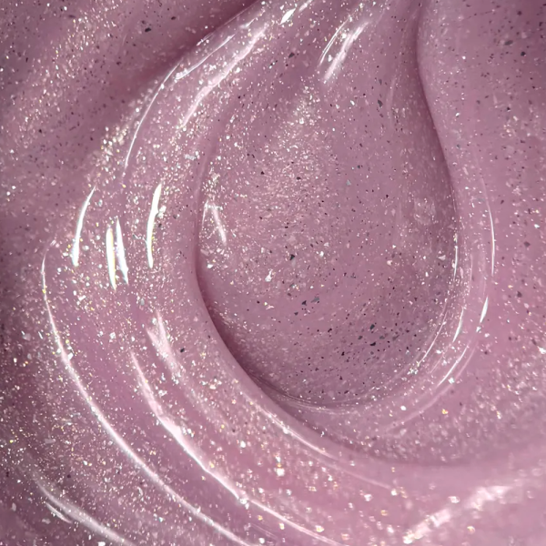 Гель для нарощування LUNA Shimmer Gel №08, рожевий із шиммером, 15 мл