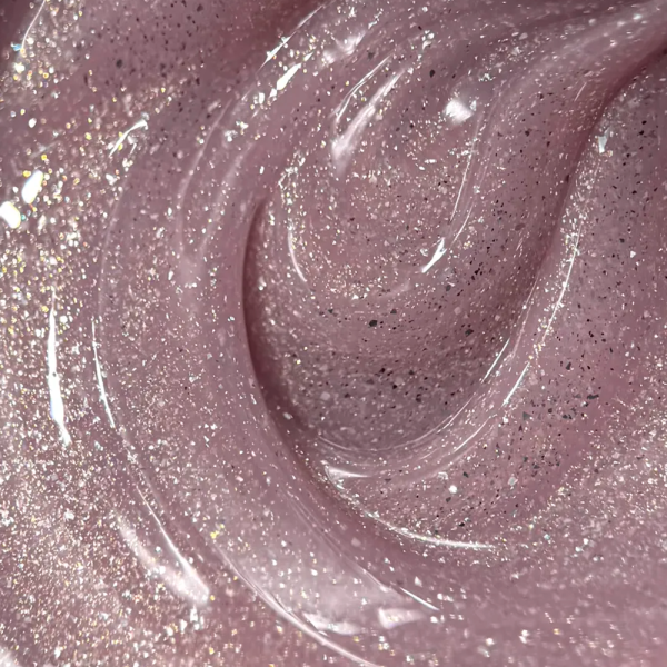 Гель для наращивания LUNA Shimmer Gel №10, бежево-розовый с шиммером, 15 мл