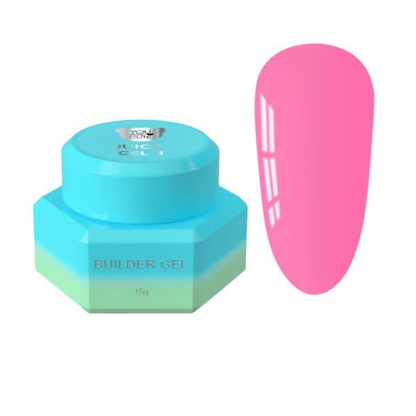 Гель для нарощування You Are Cute Juicy Gel №03, яскраво-рожевий, 15 мл