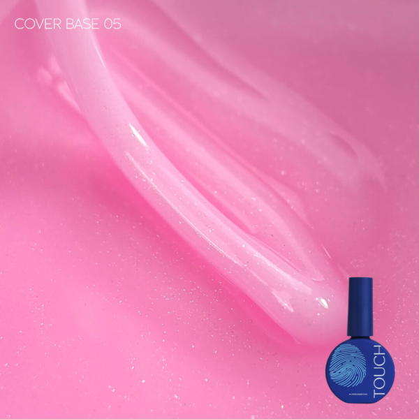 База камуфлююча Touch Cover Base №05, рожева з шиммером, 13 мл