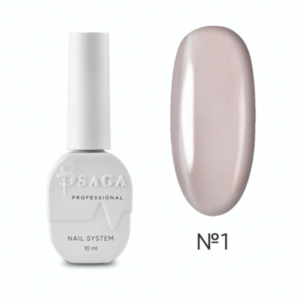 Гель-лак котяче око SAGA Professional Crystal Cat №01, пудровий, 10 мл