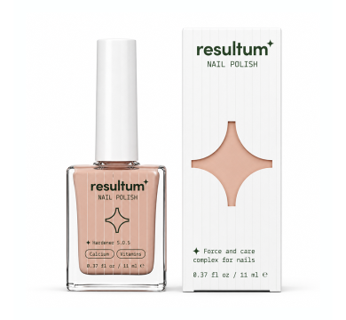 Зміцнювач Resultum Nail Polish Hardener S.O.S + Calcium & Vitamins, бежевий, 11 мл