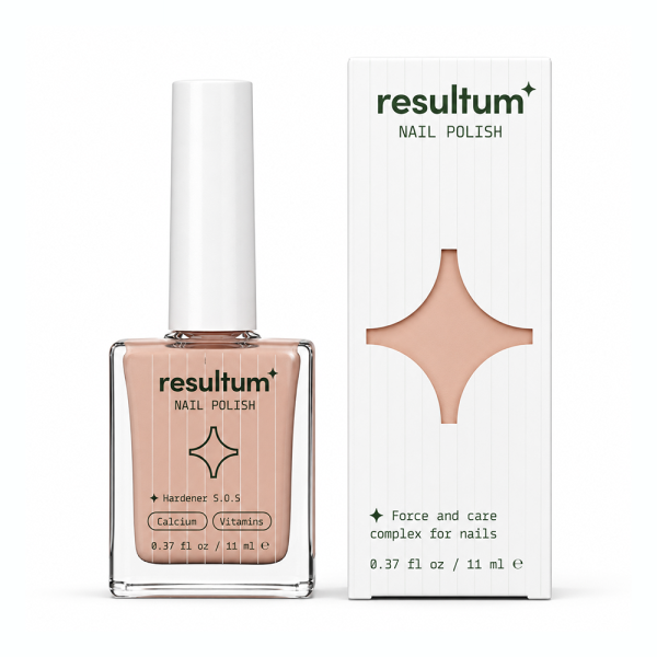 Укрепитель Resultum Nail Polish Hardener S.O.S + Calcium & Vitamins, бежевый, 11 мл