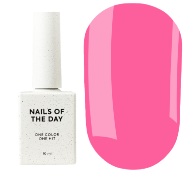 Гель-лак NAILSOFTHEDAY Summer 2026 Heart №196, яскраво-рожевий, 10 мл
