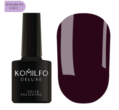 Гель-лак Komilfo Red Code Collection №006, темно-винний, 8 мл (НЕМА/ТРО free)