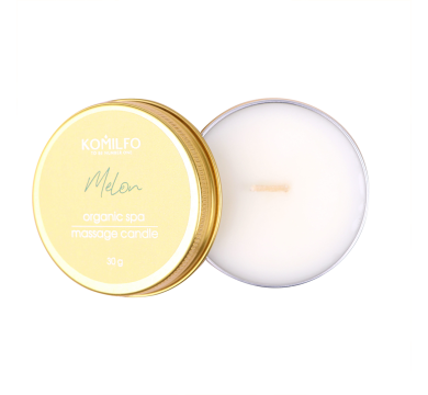 Масажна свічка Komilfo Massage Candle Melon, диня, 30 г