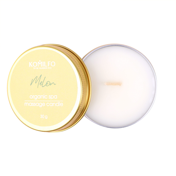 Масажна свічка Komilfo Massage Candle Melon, диня, 30 г