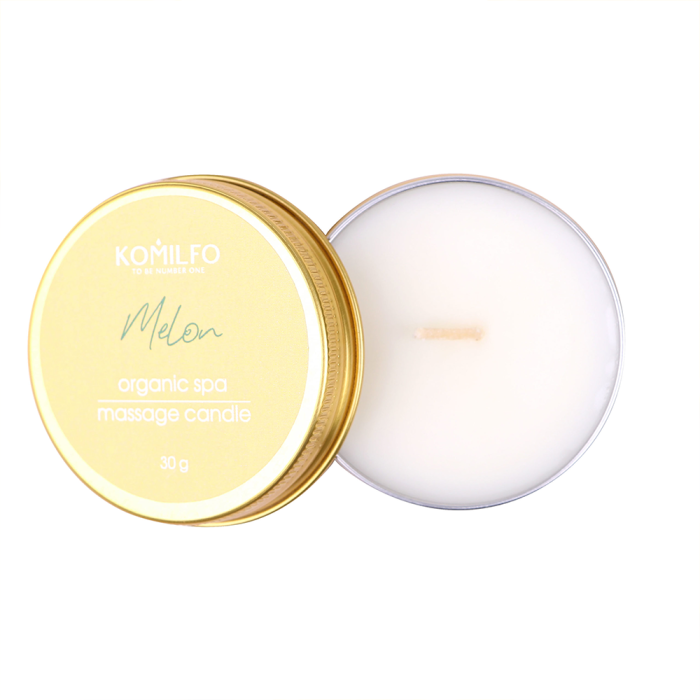 Массажная свеча Komilfo Massage Melon, дыня, 30 г