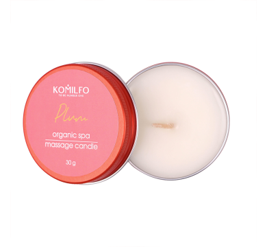Масажна свічка Komilfo Massage Candle Plum, слива, 30 г