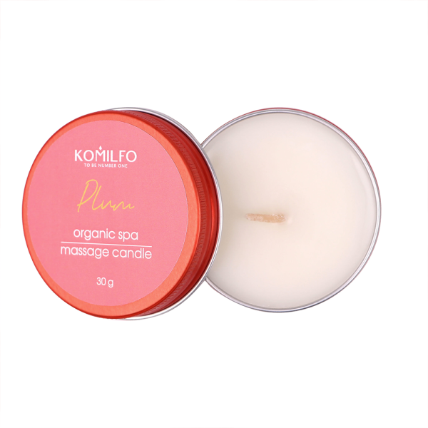 Массажная свеча Komilfo Massage Candle Plum, слива, 30 г