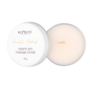 Масажна свічка Komilfo Massage Candle Vanilla Ovchid, ванільна орхідея, 30 г