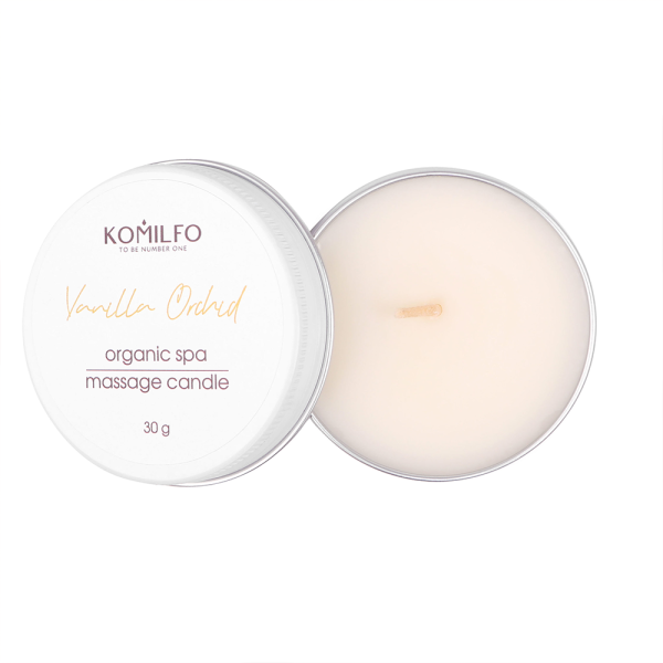 Массажная свеча Komilfo Massage Candle Vanilla Ovchid, ванильная орхидея, 30 г