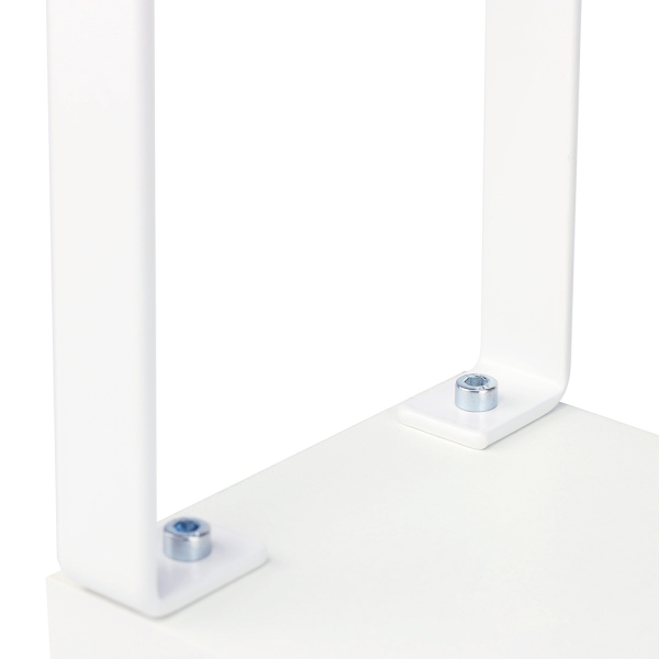 Підлокітник для манікюру SPENVI Loft Total White на знімних металевих ніжках (з рожевою подушкою)