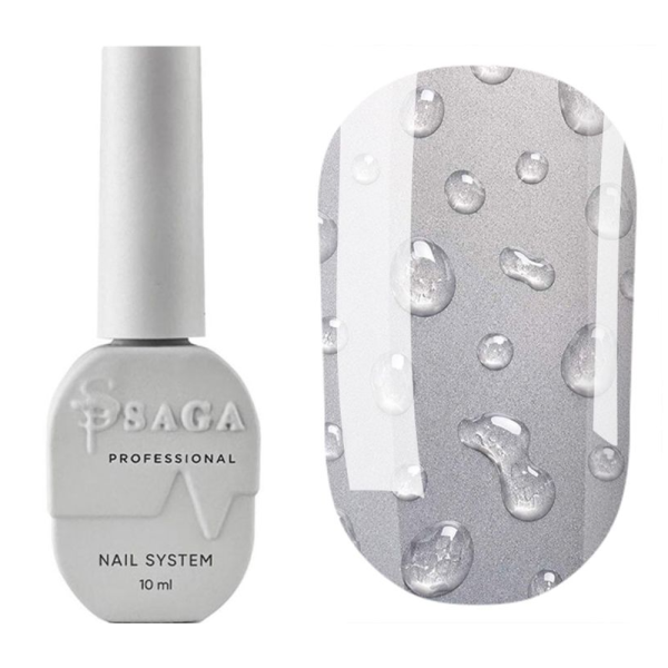 Топ без липкого шару SAGA Рrofessional Top Rain Effect, з ефектом крапельок, 10 мл